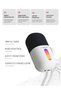 Arpej Rgb Microphone with Table Stand and Sound Indicator Touchable Pop Filter Gamer Streamer Microphone White - 4