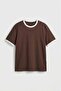 Short Sleeve Regular Fit T-Shirt Brown