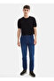 Navy Blue Men's Tapered Fit Denim Trousers B35S35020 - 2