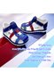 Orthopedic Baby Boy and Children Sandals Ebgcm2406 Navy Blue White Red - 2