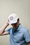 Men's Color Blocked Cotton Cap Hat W8596Az22Sm