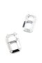 Rectangular Earrings - Silver