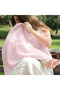 100% Cotton Muslin Baby Nursing Bib Innocent Pink - Pink Color
