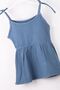 Baby Muslin Elastic Waist Rope Strap Dress - 2