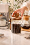 Acacia Lid Glass Jar 460 ml with Spoon |   Airtight Spice Container Tea Coffee Sugar Storage Container - 2