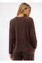 Coffee Color Modal Blended Blouse - 5