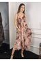 Women's Cinnamon Natural Bohemian Jumpsuit with Adjustable Straps - 2