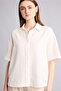 100% Cotton Regular Fit Shirt Collar Muslin Short Sleeve Shirt F0884Ax26Sm - 3