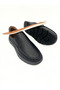 Men's Black 100% Genuine Leather Slip on Orthopedic Sole Daily Comfortable Laceless Shoes Vdz03003 - 2