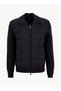 Black Men's Regular Quilted Jacket Mw0Mw40774Bds_Dc Mixed Media Jacket - 6