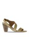 Yellow Leather Women's Heeled Shoes 01Ws6700 - 2