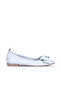 Blue Leather Women's Ballerinas 01Wr3100
