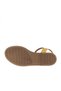 Yellow Leather Women's Flat Sandals 01Wa5704 - 5