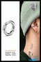 Compression Non-Hole Fake 316l Stainless Surgical Steel Unisex Earring Cartilage Earring Ear Cuff (1 PC)