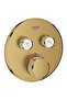 Baterie dus Grohtherm Smartcontrol 29119GN0, 2 iesiri, termostat, push&turn, Cool sunrise