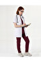 Short Sleeve Sport White Nurse Pharmacist Doctor Teacher Apron - Hakim Yaka - 2