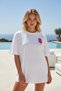 Unisex Stüssy Ice Cream Printed Oversize 100% Cotton Wide Cut Textured Crew Neck T-Shirt Rf0532 - 2