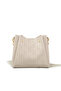 Women's Soft Strap Large Capacity Fly Woven Letter Print Crossbody Shoulder Canvas Bag, Khaki - 7