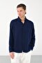 Men's Breathable Muslin Fabric 100% Cotton Washable Pocketless Shirt - 6