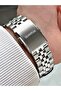 Functional Silver-Black Color Sapphire Glass Steel Band Steel Case Men's Wristwatch 1194Mr - 5