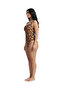Large Size Shaping / Sculpting Patterned Quick-Drying Swimsuit with Breast Pads, Sizes 44-46-48-50-52-54-56-58-60 - 3