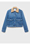 Denim Jacket with Corduroy Collar - 3