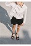 Leather Sandals with Buckle Strap - 2
