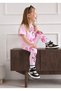 My Little Girl's Cicileri Mnn Printed Cotton Girls' Leggings Set - Pink