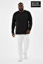 Men's Large Size Long Sleeve 2 Thread Crew Neck T-Shirt Spr26Bts942