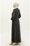 Lace Detailed Mevlana Ferace 5069-03 Khaki - 5