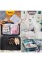Clear Poly Packaging Bags, Resealable Zipper, Reusable, Space-Saving for Clothing Travel Storage Organizing