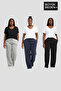 Women's Plus Size Wide Leg Slim Fit Sweatpants 3-Piece Set – Comfortable Fit Spr26Bea952+3