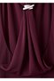 Metalik detaylı drape elbise - 5