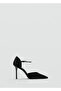 Rhinestone Stone Detailed Strappy Heeled Shoes - 3