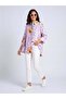 Women's Lilac Patterned Shirt – Page Fit |   Breathable Fabric |   Comfortable Form |   Daily Elegance