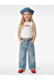 Cotton Pieces of Loose Fit Pocketed Wide Leg Denim Pants - 2