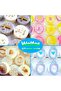 Set of 4 Cookie Molds, Safe and Soft Silicone Material, Cylinder Chocolate Covered Cookie Molds - 4