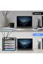 5-Tier Letter Tray Paper Organizer, Metal Desk File Organizer with Handle for Office - 4