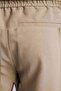 Relax Fit Relaxed Fit Short Leg Linen Look Summer Fabric Trousers E4790Ax25Sm - 5