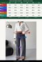 Women's High Waist Skirt Loose Dark Blue Denim Trousers - 2