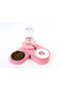 Cornered Adjustable Bowl with Steel Stones Cat-Dog Food and Water Bowl Set 1000ml - 2