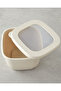 Novia Plastic 3-Piece Jar 550 Ml-1200 Ml-1700 ml Cream - 3