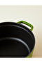 Cast Iron Deep Pot 24 cm Green Gradient - 4