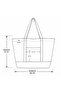 Om Printed Black & Navy Blue Canvas Shoulder Bag Gold Flex Print Daily Cloth Tote Bag - 2