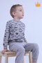 Children's Pajama Set 1-6 Years Combed Cotton Seasonal Home Wear Tracksuit Set 1111