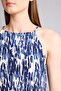 Regular Fit Boat Neck Patterned Wrap Sleeveless Blouse F4448Ax25Sm - 4
