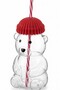 Teddy Bear Design Glass Flask with Straw and Protective Cap 600 ml (Green, Yellow, Blue, Black, Red Color Options) - 5