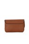 Tan Dark Leather Women's Crossbody Bag - 4