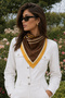 Choose Your Style Brown V Line Scarf / Bandana / Accessory / Shawl / Scarf 70X70 - 2