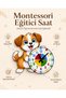 Cute Dog Montessori Kids' Room Educational Wooden Wall Clock - Silent Mechanism, Stylish Design Clock - 2